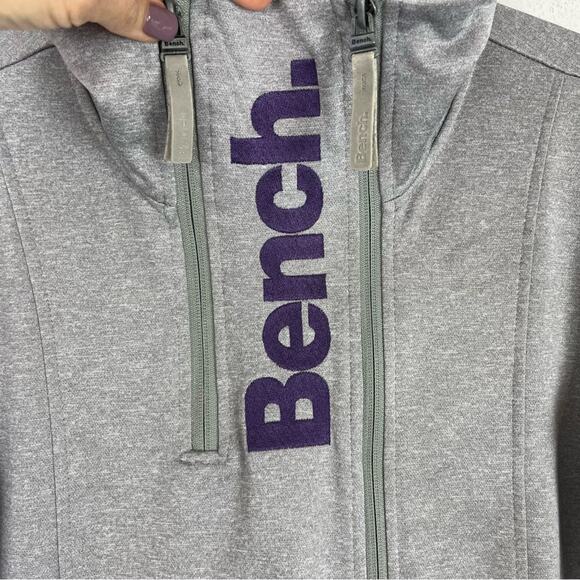 Bench Women’s Full Zip Sweatshirt Jacket High Neck Track Athleisure Large - Picture 3 of 7